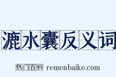 漉水囊反义词是什么意思的图片